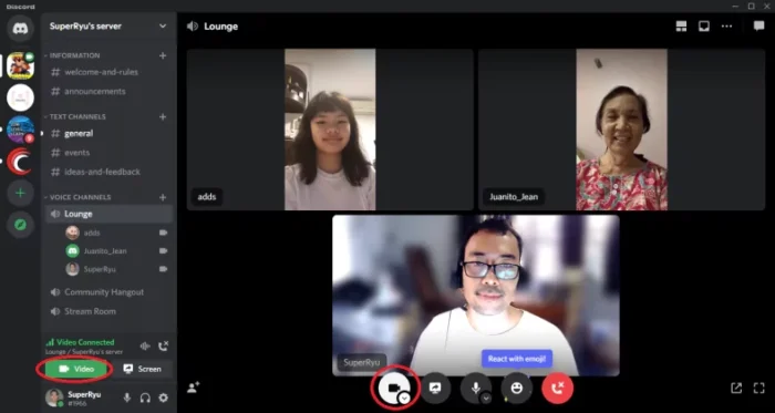 discort video online meeting