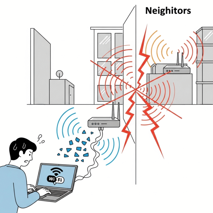 jaringan tentangga pengganggu wifi