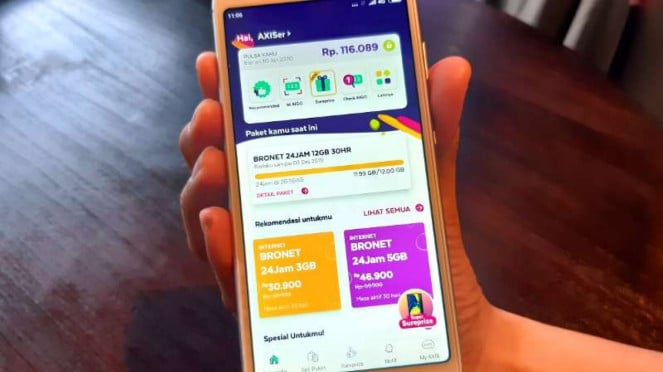 tukar poin axis di aplikasi