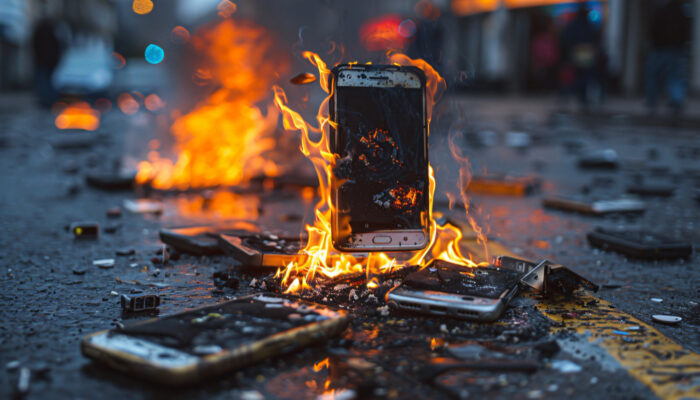 penyebab handphone meledak