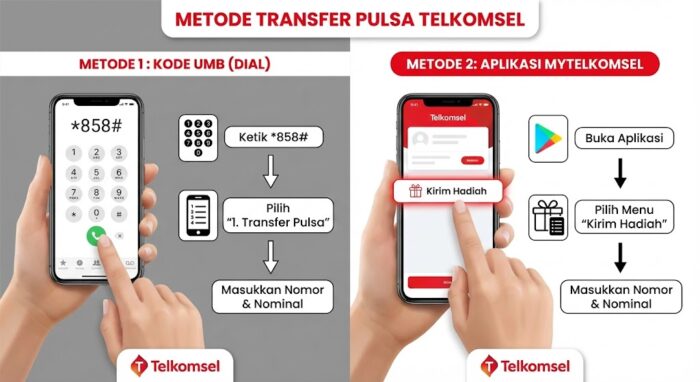 metode transfer pulsa telkomsel