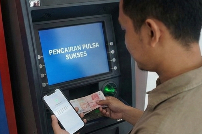 convert pulsa ke atm