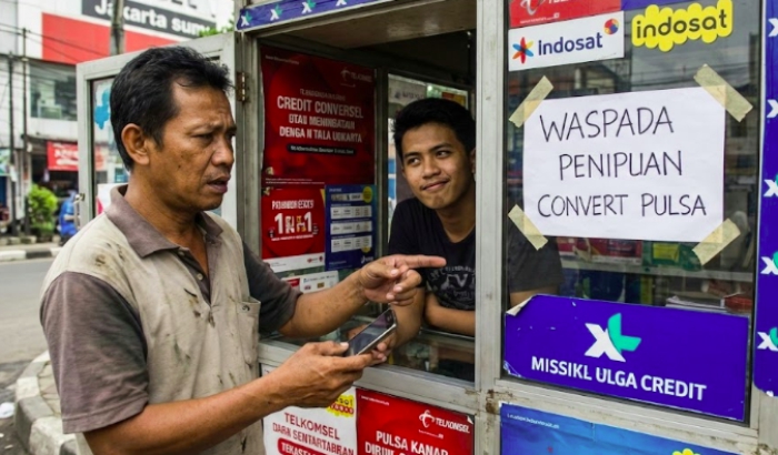 penipuan convert pulsa gratis